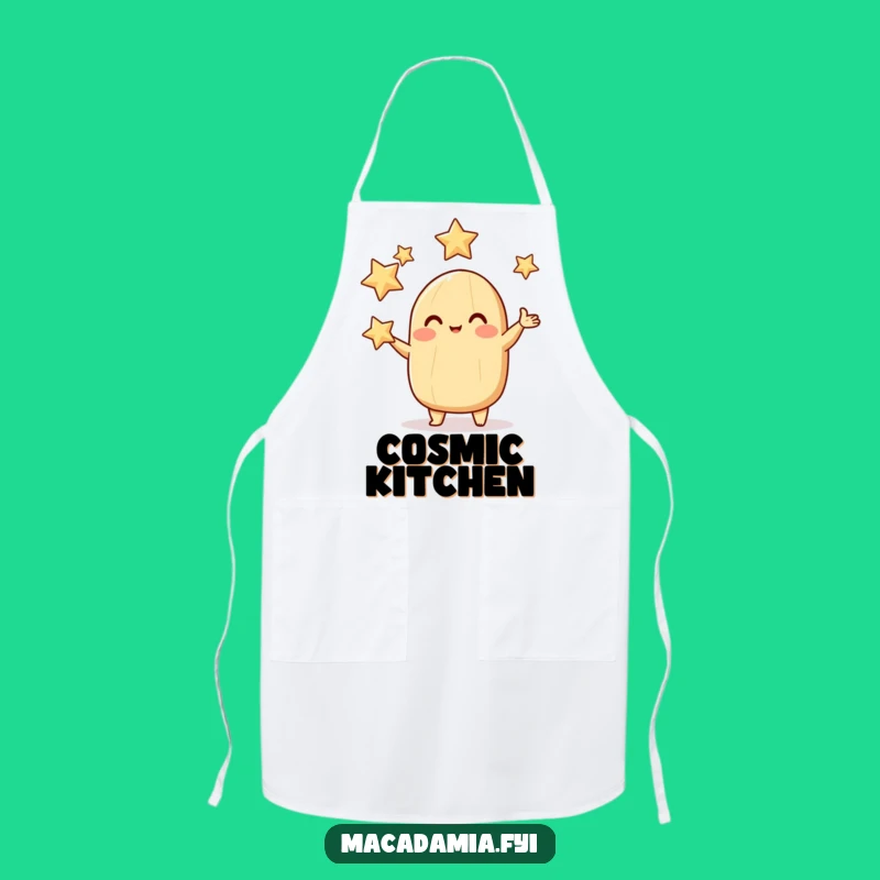 Funny Juggling Star Nut Apron - Rosy Cheeked Celestial Chef Gift