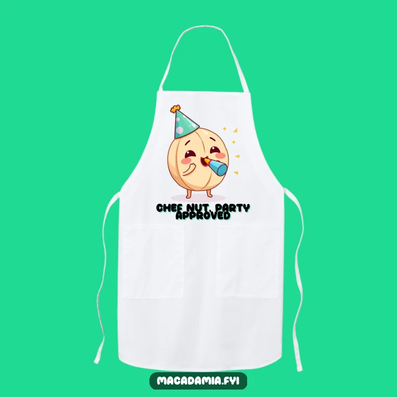 Funny Macadamia Nut Apron: Cook with Cheer in this Hilarious Nut Blowing Noisemaker Kitchen Gift