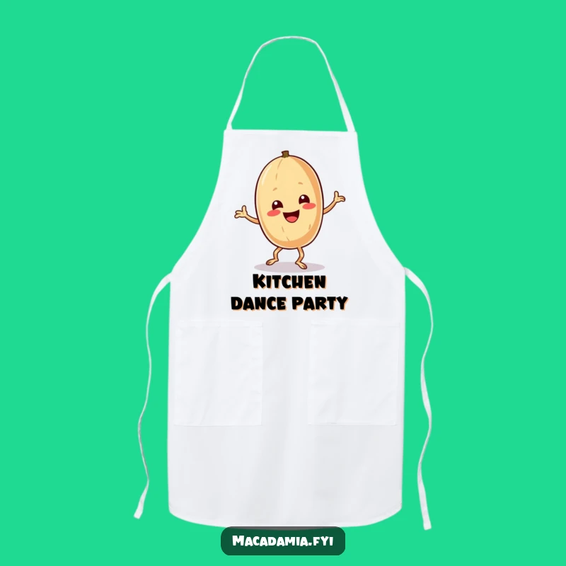 Funny Macadamia Nut Dance Apron - Cook Up Some Moves!