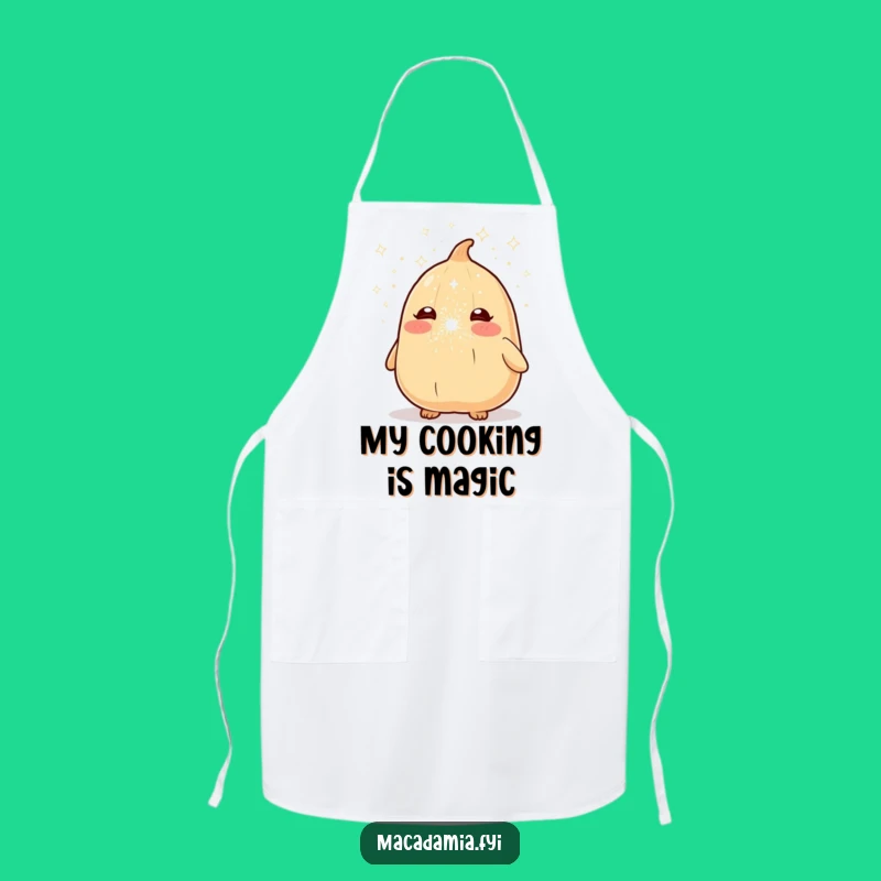 Funny Macadamia Nut Sparkle Sneeze Apron - Cook Up Laughs in Style!