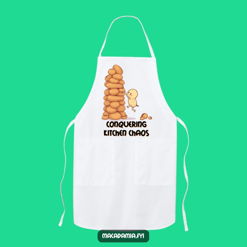 Funny Nut Climber Apron: Wobbly Kitchen Challenge, Great Funny Gift