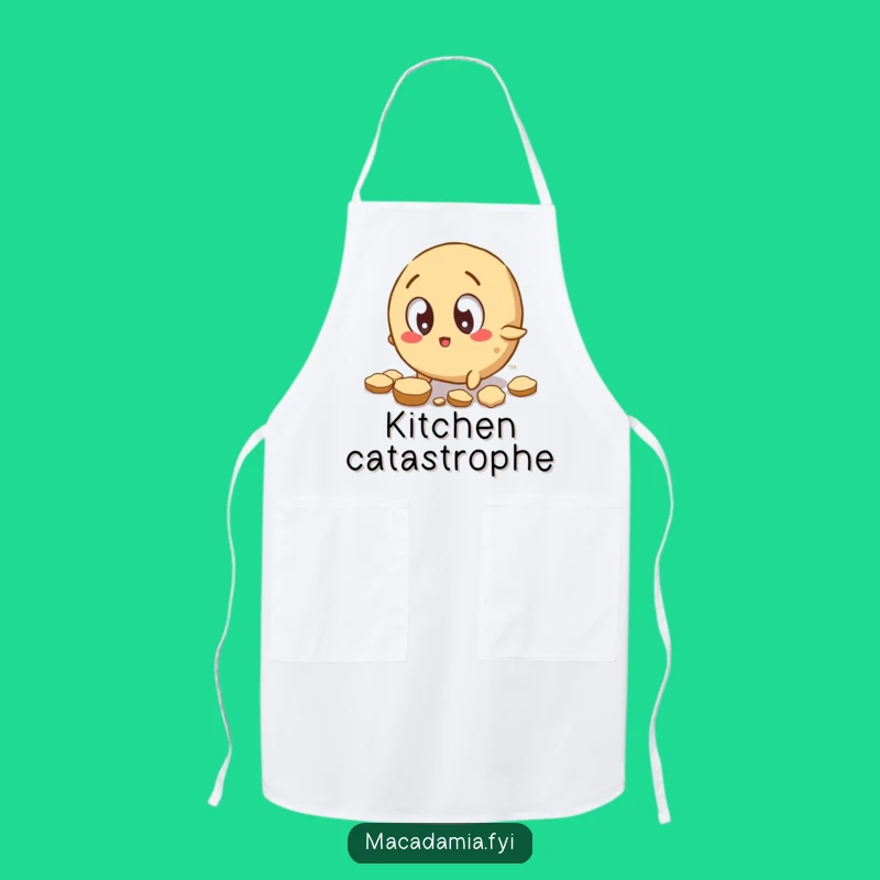 Funny Macadamia Nut Tripping Apron: Kitchen Chaos for the Playful Cook.