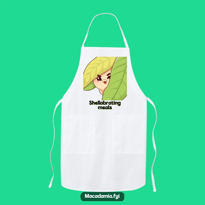 Funny Macadamia Nut Wink Apron: Kitchen Mischief Masterpiece, Practical Funny Gift