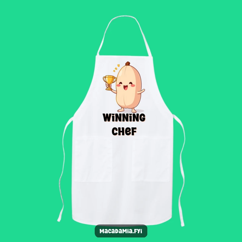 Funny Macadamia Nut Chef Apron: Triumphant Nut Cook Funny Gift