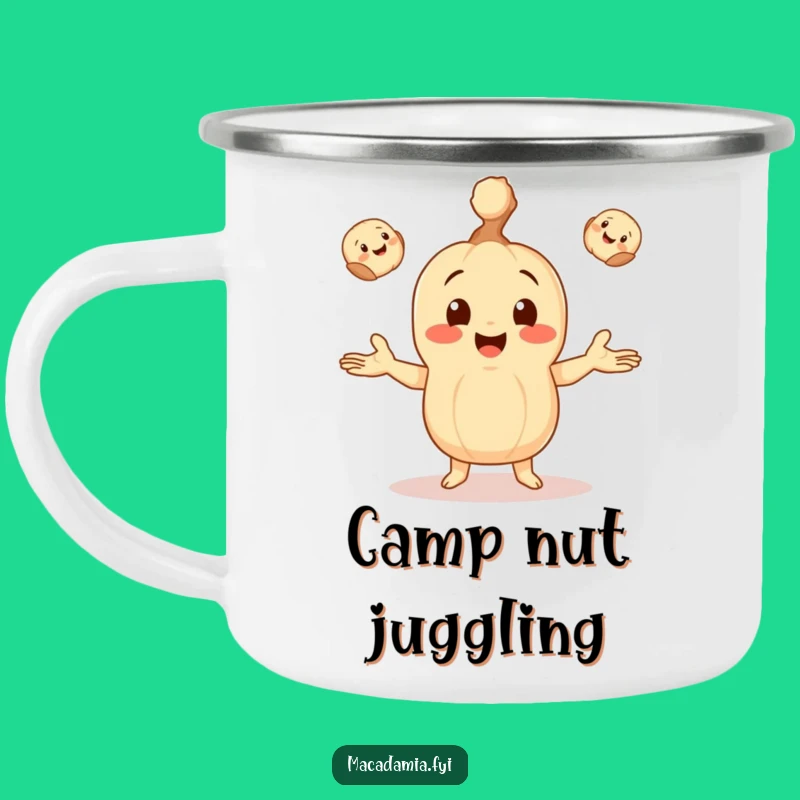 Funny Trail Juggler Mug: Macadamia Camp Companion, Perfect Funny Gift