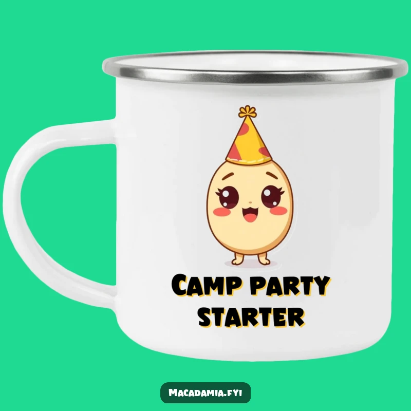 Funny Adventure Party Mug: Excited Nut Camp Companion, Perfect Funny Gift
