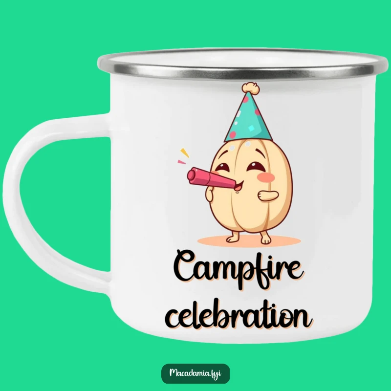 Funny Party Nut Camping Mug - Celebrate Outdoors with Joy!