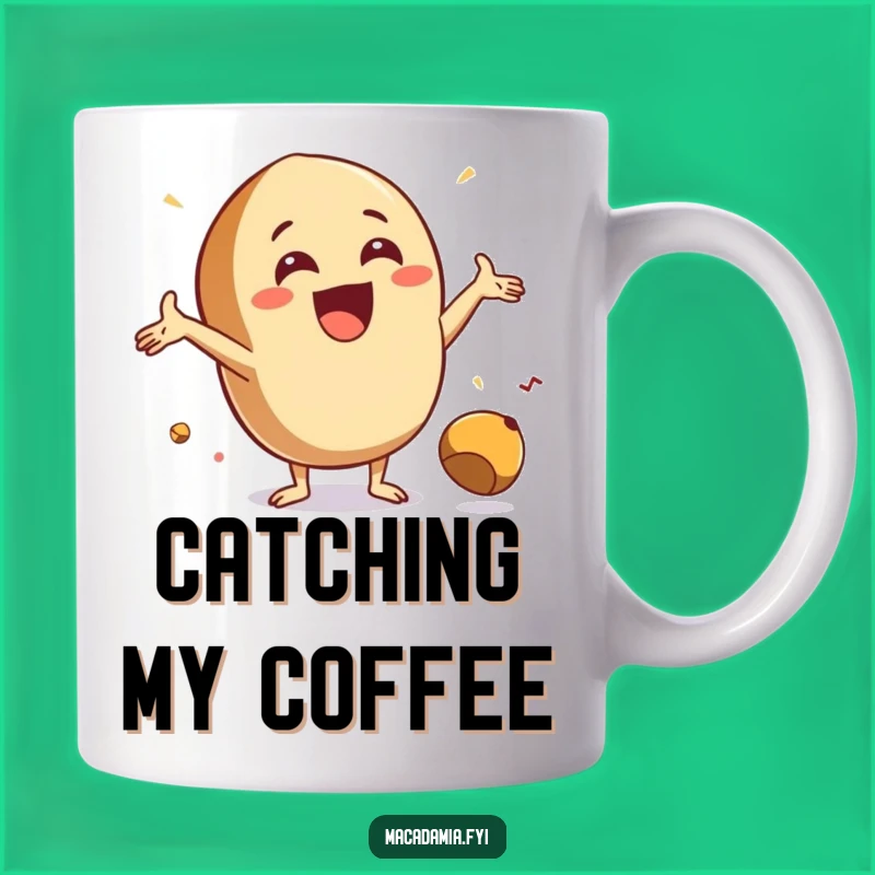 Funny Catch Nut Mug: A Hilarious Gift for the Grateful and Hungry