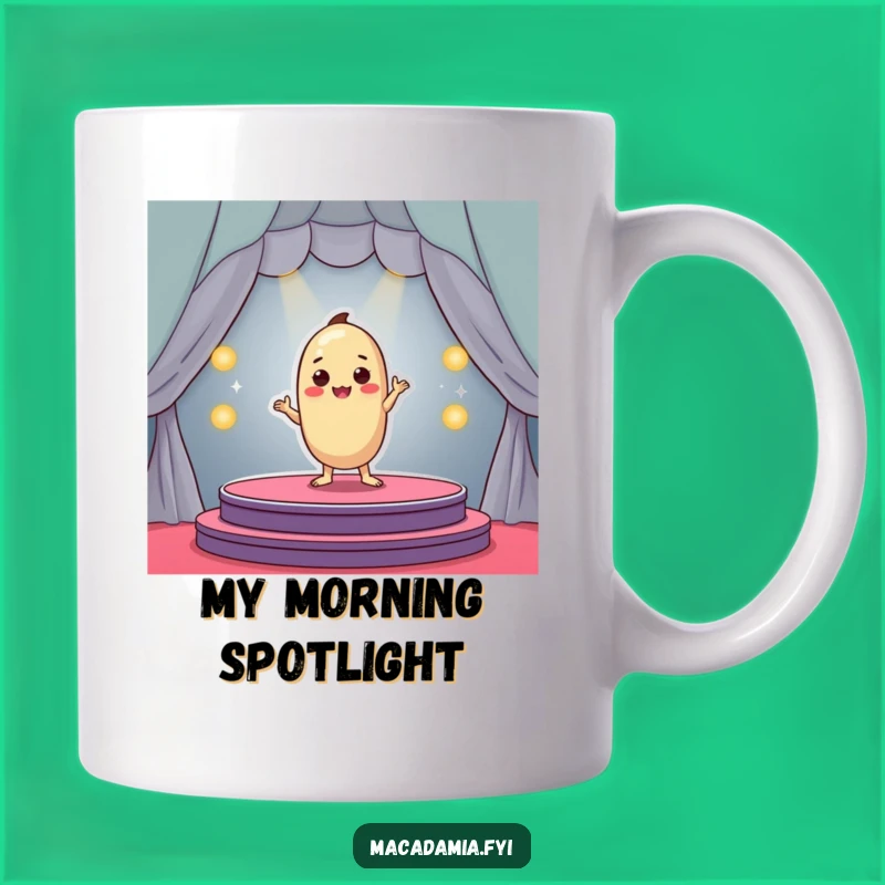 Funny Macadamia Nut Stage Mug - Hilarious Performer Nutty Character Gift!