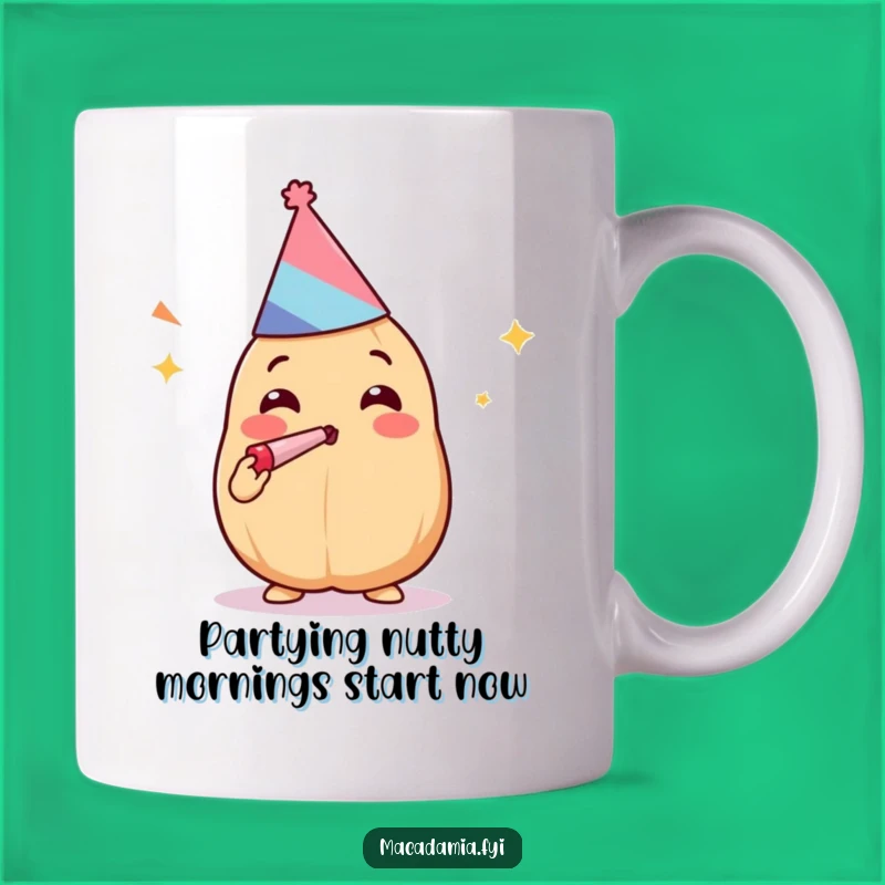 Funny Kawaii Macadamia Nut Party Mug: The Ultimate Exciting Celebration Gift