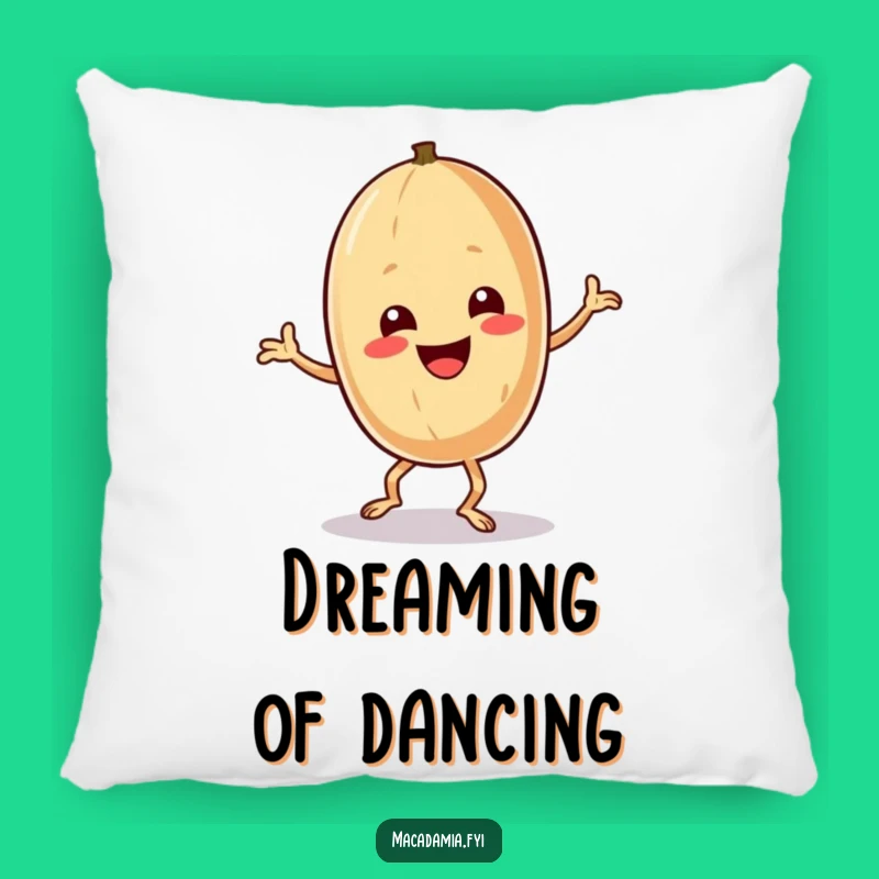 Funny Macadamia Nut Dance Pillow - Cozy Moves & Comfort Gift