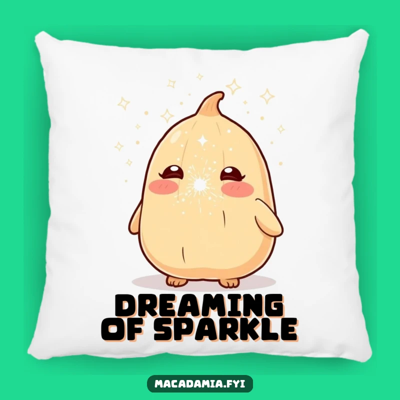 Funny Macadamia Nut Sparkle Sneeze Pillow - Cozy & Comical Home Decor Gift