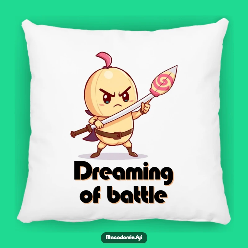 Funny Brave Nut Pillow - Lollipop Sword Sweet Warrior Comfort Gift