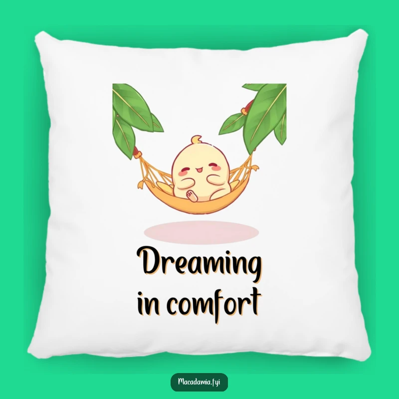 Funny Macadamia Nut Hammock Pillow: Relax in Bliss with a Lounging Nut, Cozy Funny Gift