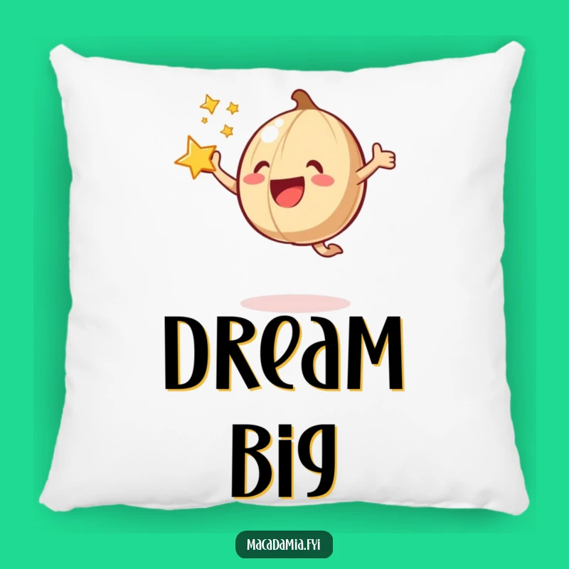 Funny Macadamia Nut Joyful Jump Star Pillow: Cozy Comfort with a Sparkle