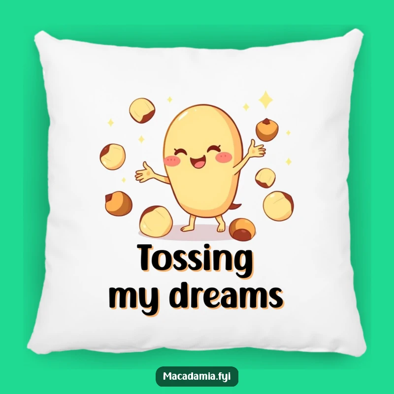 Funny Macadamia Nut Juggling Pillow: Cozy Skill Cushion Funny Gift