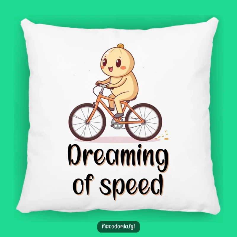 Funny Sparkle Bike Pillow: Cozy Comfort with Dazzling, Speedy Style