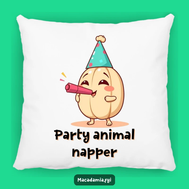 Funny Party Nut Pillow - Cozy Up with Festive Fun!