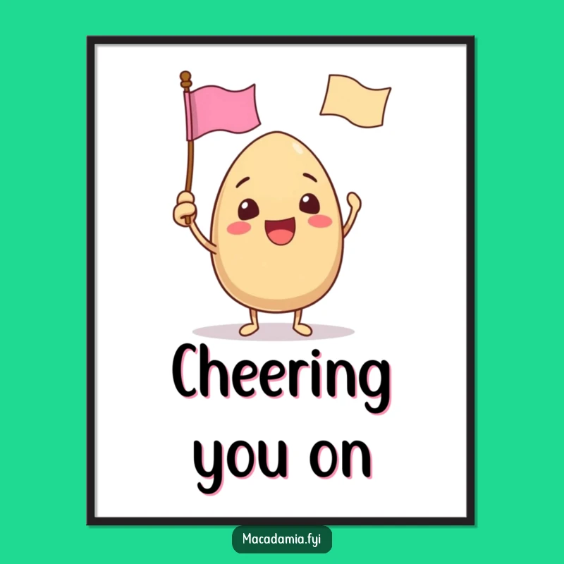 Funny Victory Nut Digital Art: Instant Celebration for Your Walls