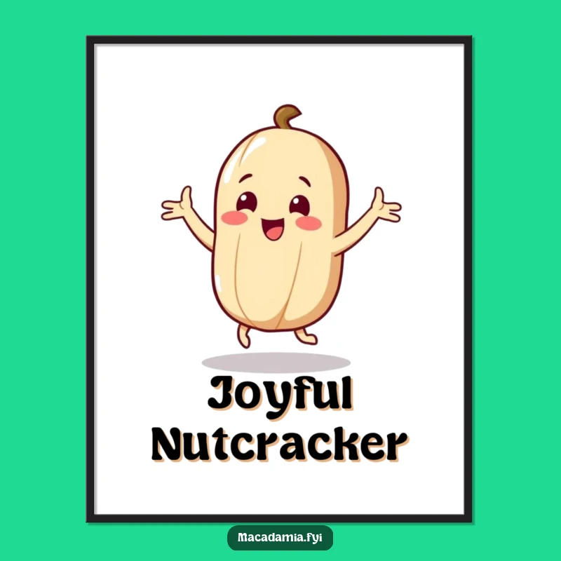 Funny Nut Digital Art: Hilarious Dance Print for Instant Joy