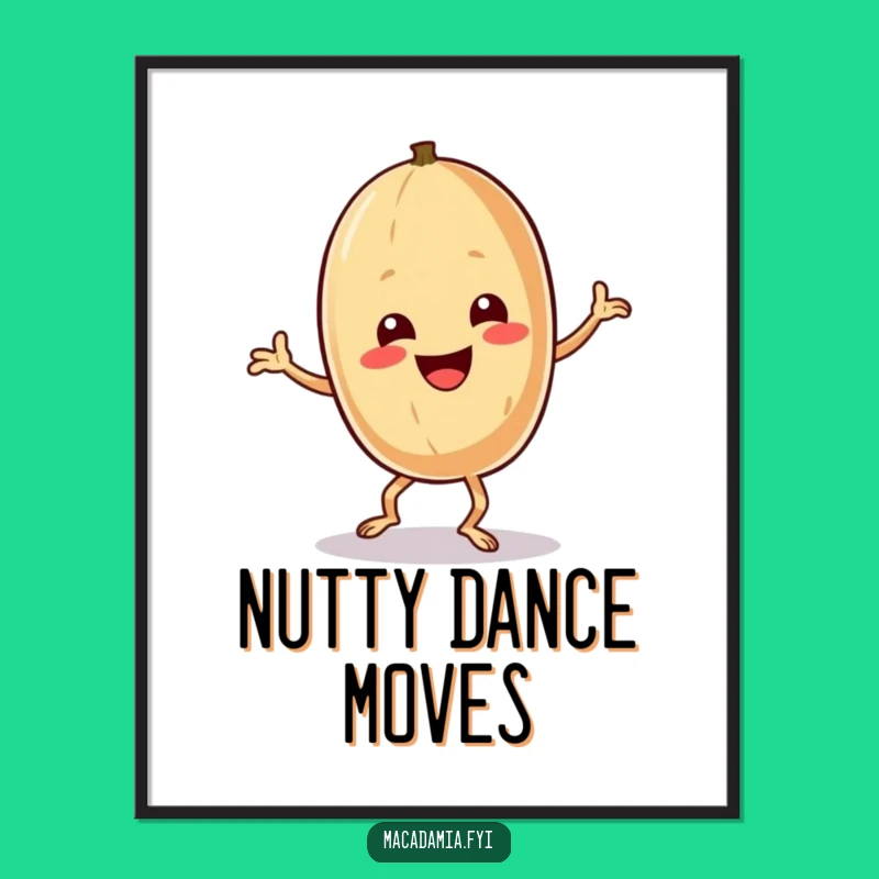 Funny Macadamia Nut Dance Digital Art - Instant Groovy Decor