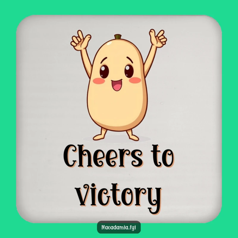 Funny Nutty Dance Drink Coaster: Protect Surfaces with Celebratory Style