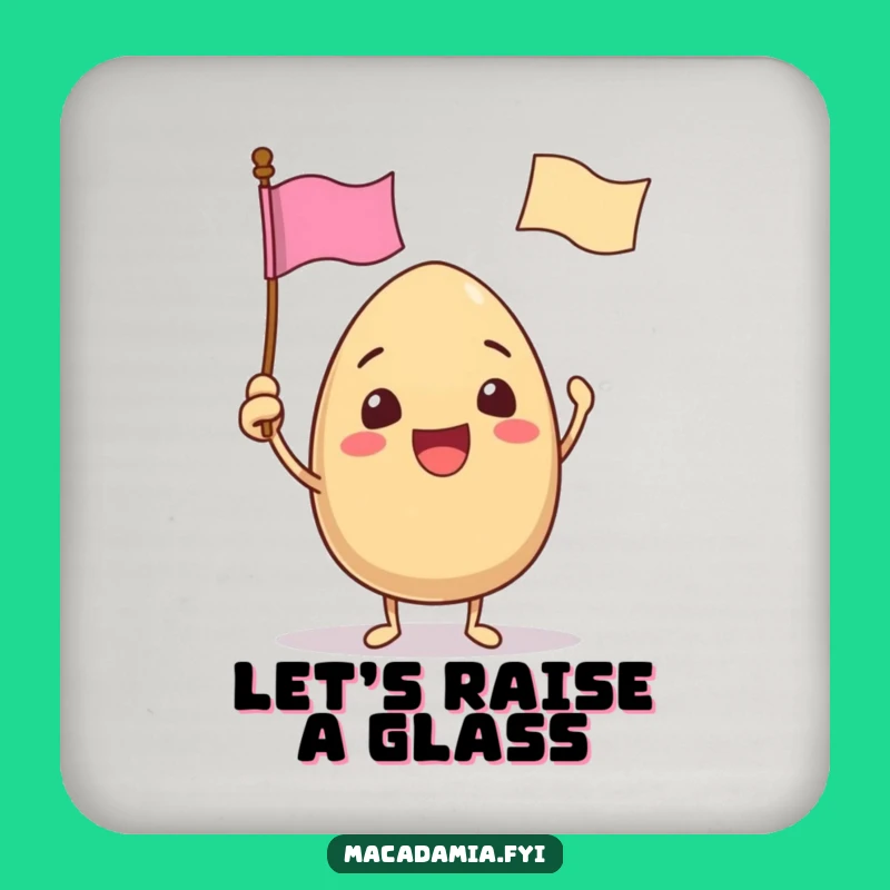 Funny Victory Nut Coaster: Protect Surfaces with Festive Flair