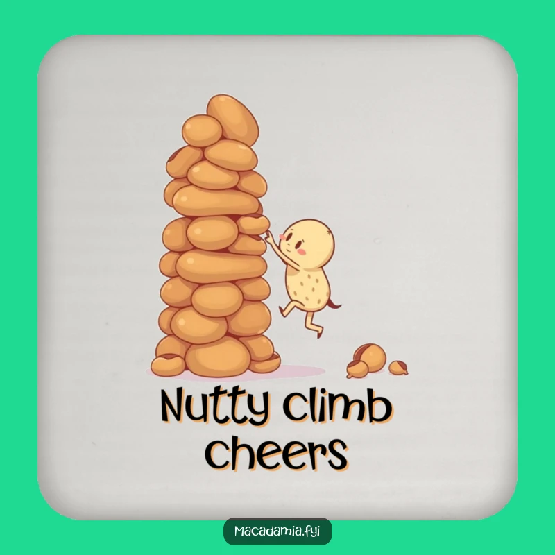 Funny Nut Climber Coaster: Protect Surfaces with Wobbly Style