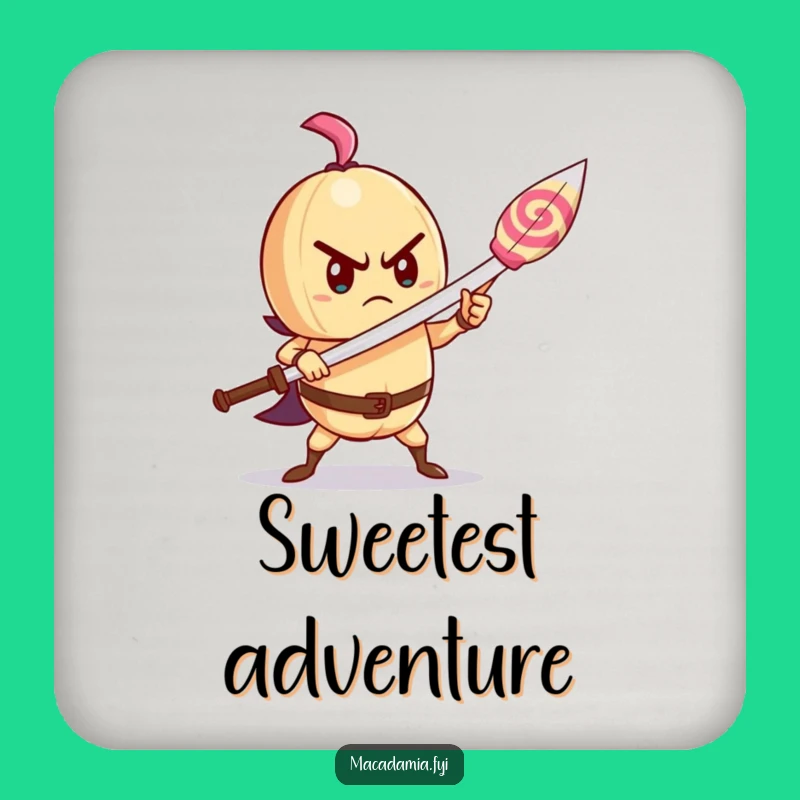 Funny Brave Nut Coaster - Lollipop Sword Sweet Decor Gift