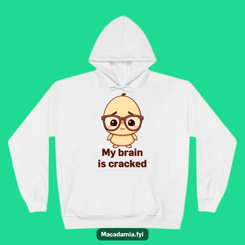 Funny Nut Hoodie: Cozy & Hilarious Glasses-Wearing Nut Sweatshirt