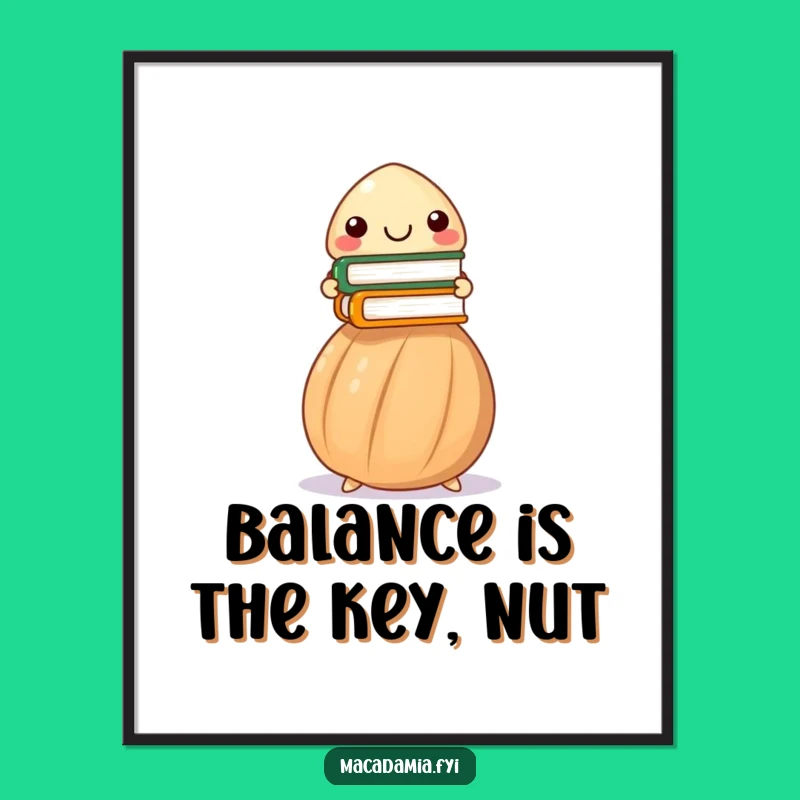 Free Printable Wall Art: Nutty Scholar - Intellectual Downloadable Decor