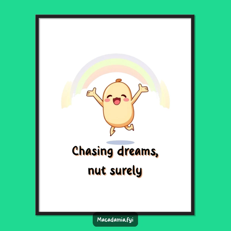 Free Printable Wall Art - Joyful Rainbow Nut, Inspirational DIY Decor!