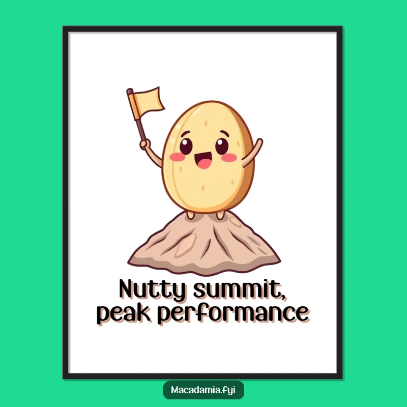 Free Printable Wall Art: Summiting Nut Humor Downloadable Art