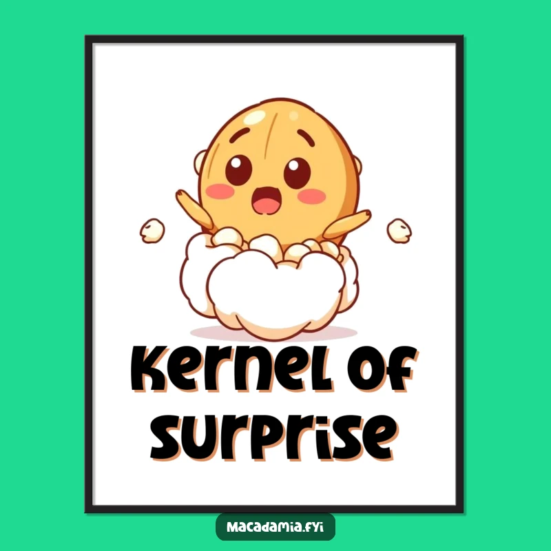 Funny Free Printable Wall Art: Popcorn Nut Burst, Hilarious Downloadable Decor for Fun Spaces