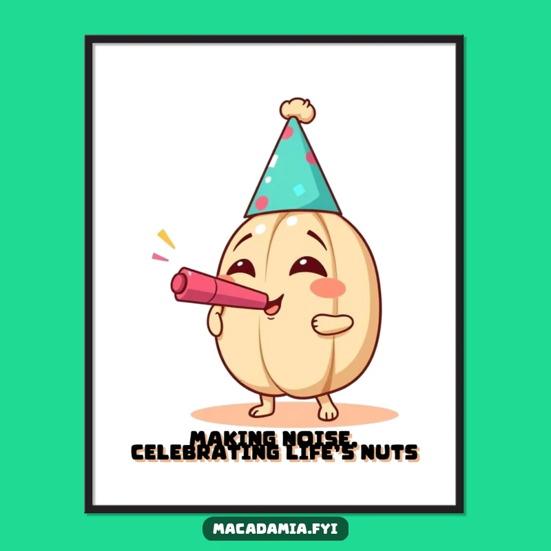 Funny Free Printable Wall Art: Party Nut Decor - Joyful Downloadable Art