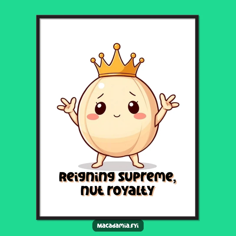 Free Printable Wall Art: Majestic Macadamia Nut King for Your Walls Download