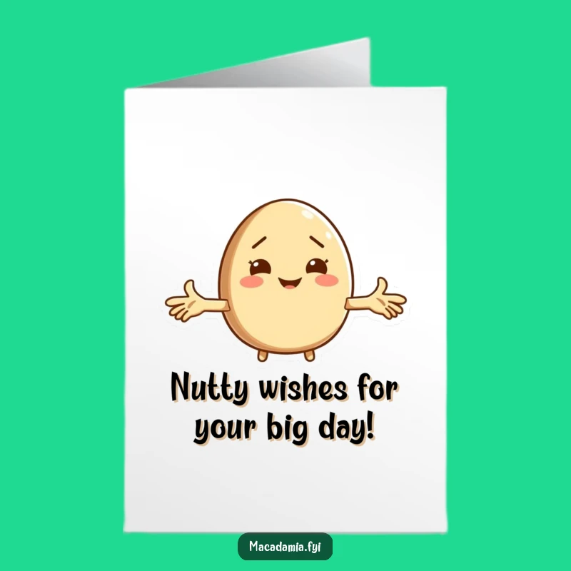 Free Printable Birthday Card: Shrugging Macadamia Nut - Hilarious DIY Downloadable Gift!