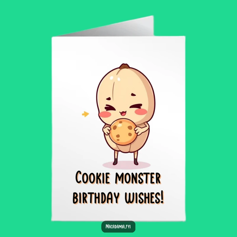 Free Printable Birthday Card: Sneaky Cookie Nut Downloadable Gift