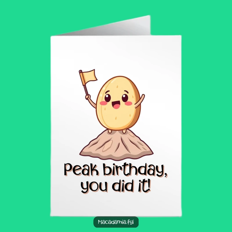 Free Printable Birthday Card: Summit Nut Victory Downloadable Gift