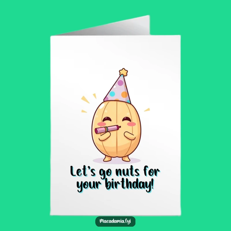Free Printable Nutty Birthday Card: Party Animal & Funny Downloadable Gift