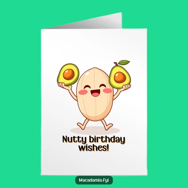 Free Printable Juggling Nut Birthday Card - Funny Downloadable & Whimsical