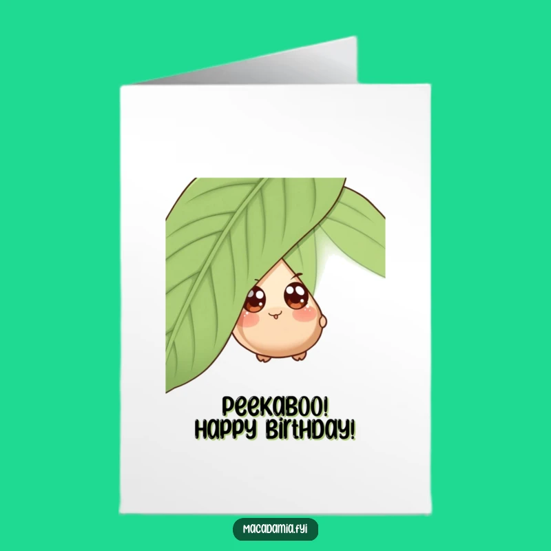 Free Printable Peeking Nut Birthday Card - Cute & Funny Downloadable Surprise