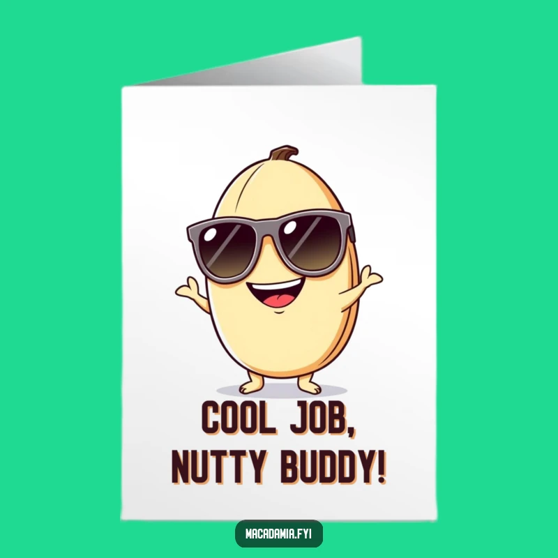 Free Printable Congrats Card: Silly Macadamia Nut, Downloadable Celebration Gift