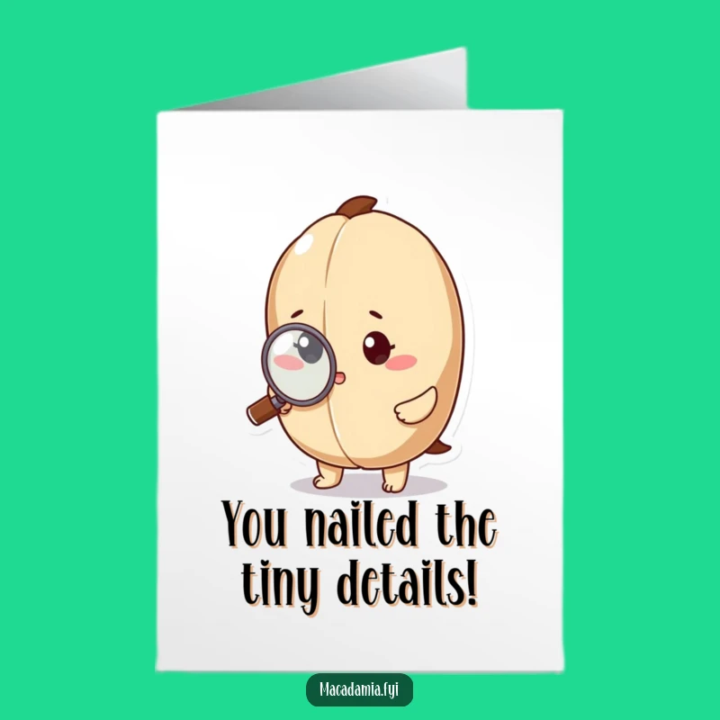 Free Printable Congrats Card: Nut Examining Detail Humorous Download
