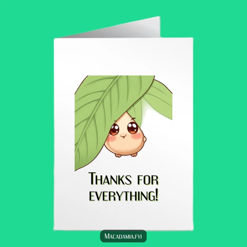 Free Printable Peeking Nut Thank You Card - Adorable Downloadable Thanks