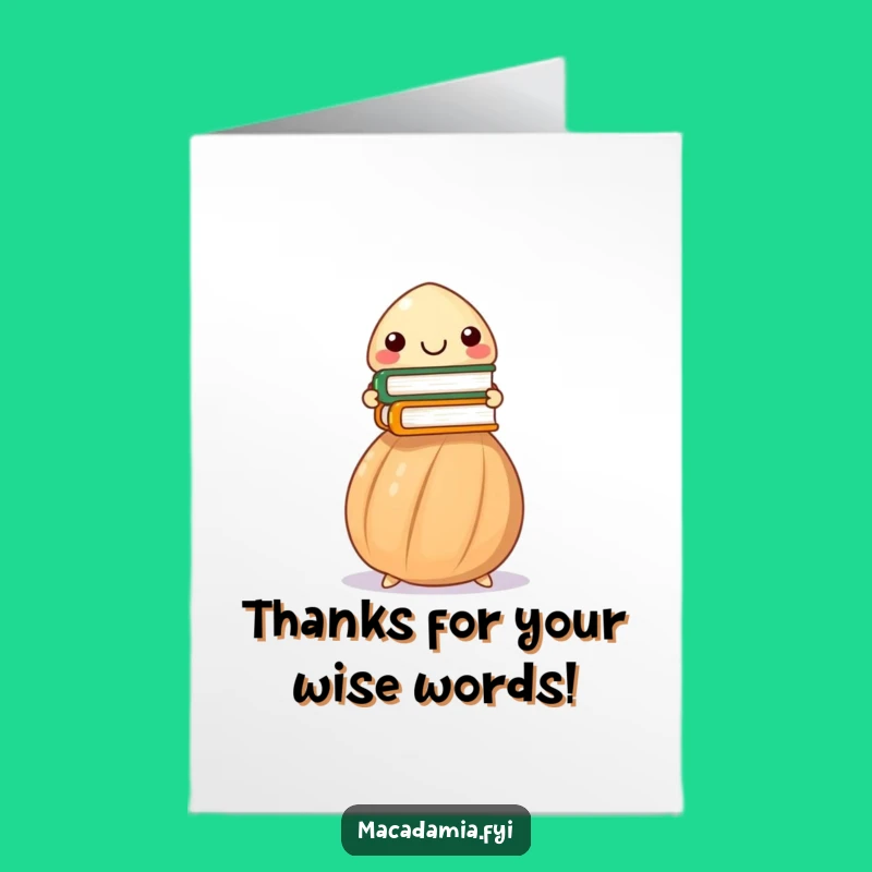 Free Printable Thank You Card: Nutty Genius Thanks - Clever Downloadable