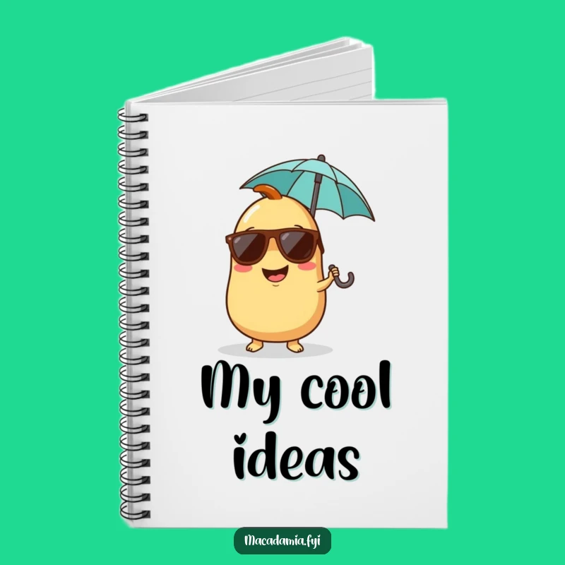 Funny Giggling Nut Notebook – Jot Down Fun With Tropical Vibes