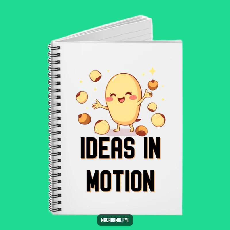 Funny Macadamia Nut Juggling Notebook: Cheerful Notes Funny Gift