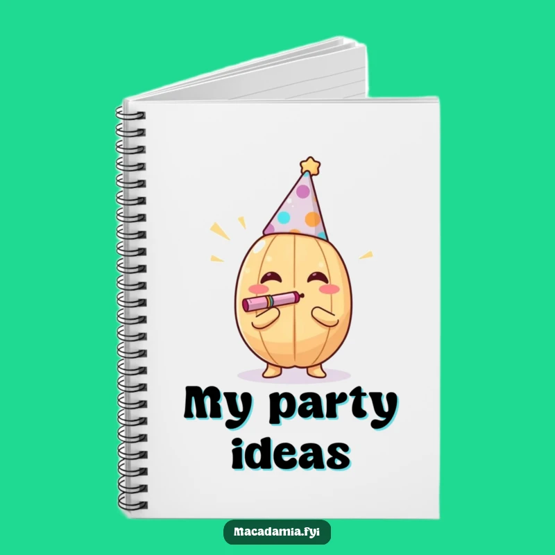 Funny Nutty Party Notebook - Journal for Festive Plans Gift