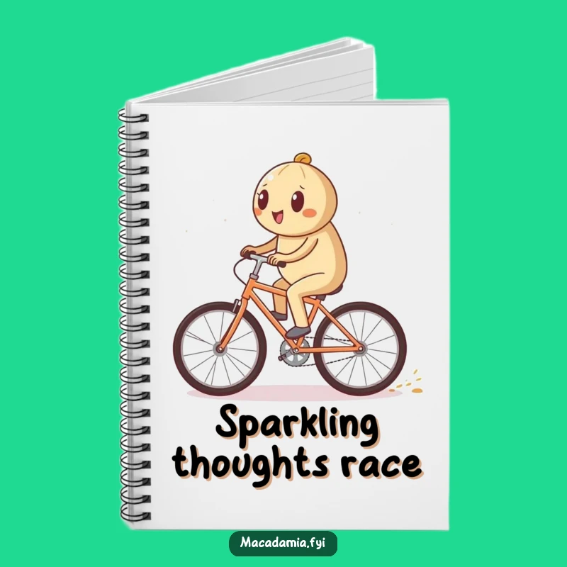 Funny Sparkle Bike Notebook: Jot Down Ideas with Speedy, Dazzling Flair